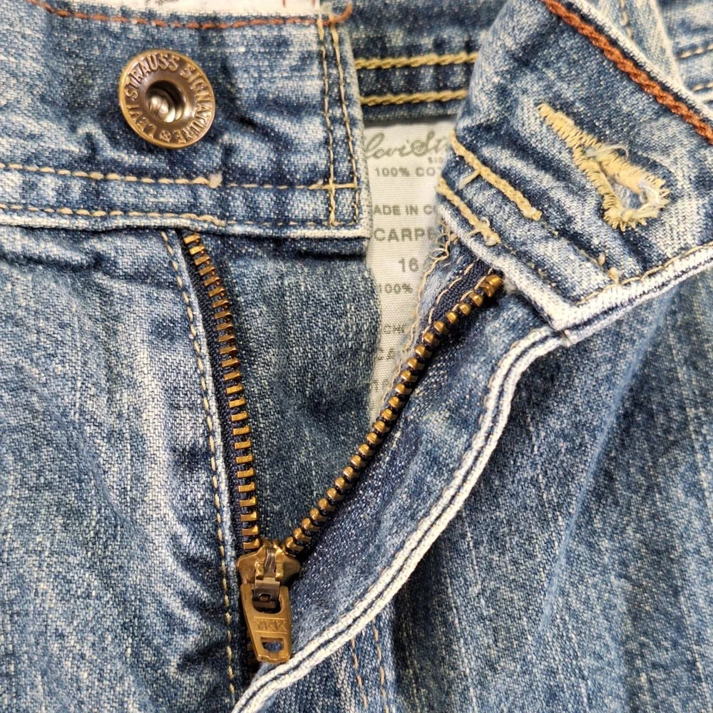 Levi Strauss Carpenter Jeans Boys 16 (Fits W29xL27) Medium Wash Signature